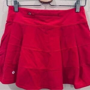 New with tags! Lululemon Pace Rival MR Skirt Sz 4 in Lip Gloss